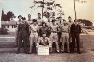 AirForce Radar Mechanic Unit photograph of 13 airmen from 1951